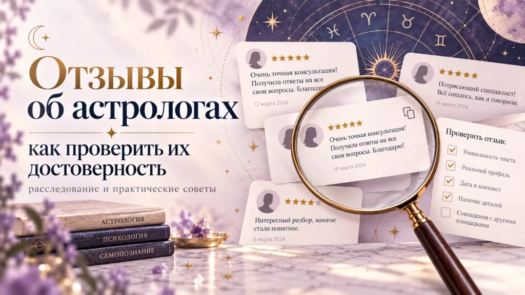 Отзывы об астрологах: проверка достоверности комментариев