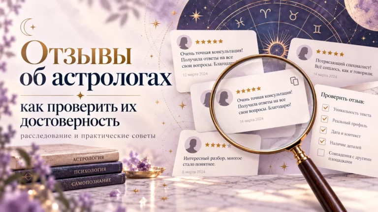 Отзывы об астрологах: проверка достоверности комментариев